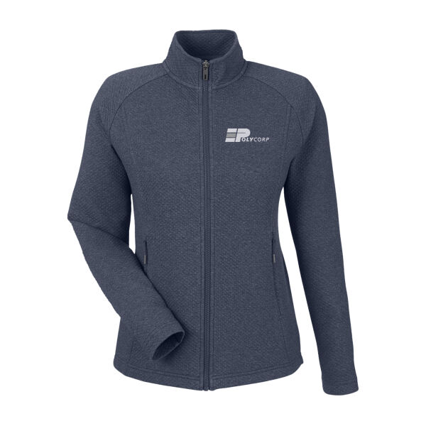 Embroidered Ladies' Spirit Textured Full-Zip Thumbnail