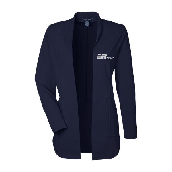 Embroidered Ladies Raleigh Stretch Cardigan Thumbnail